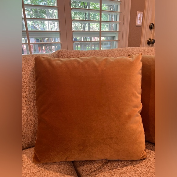 NEW NEVER USED Gold Couch Decorative Pillow (2) - Picture 2 of 4